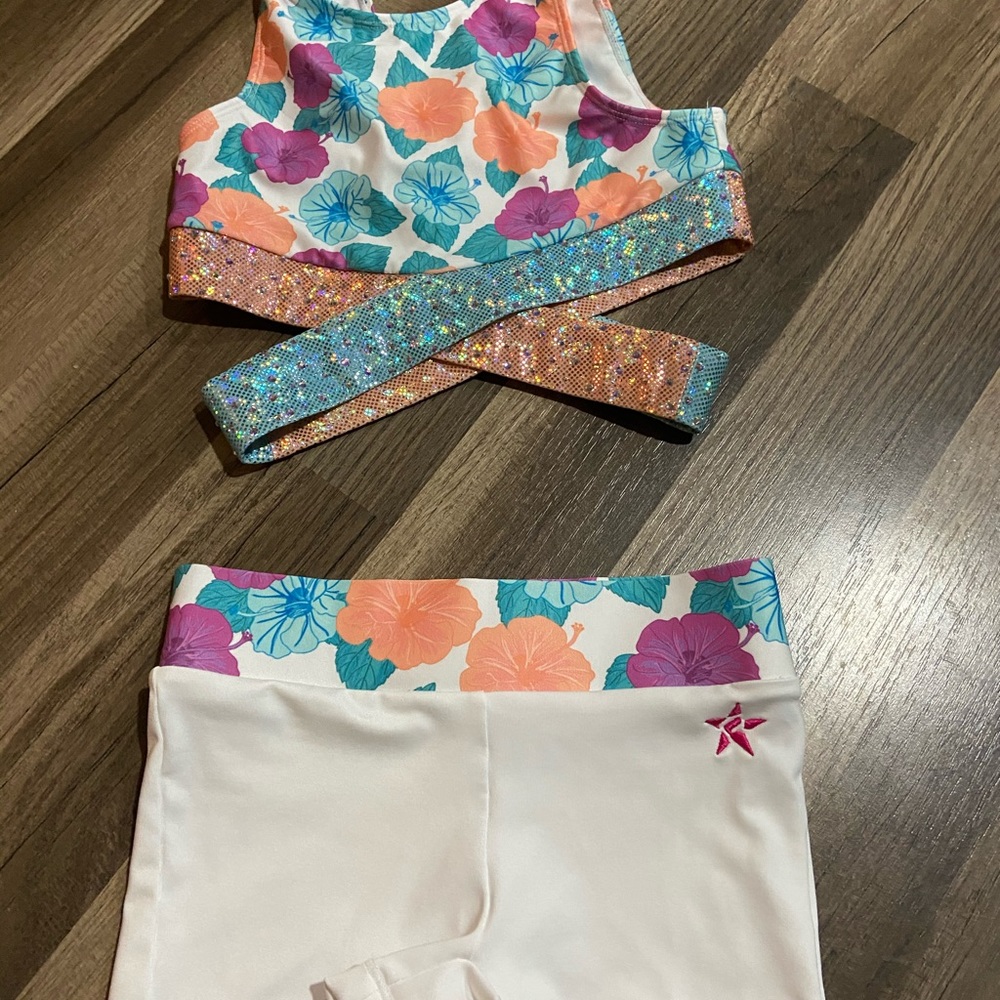 Rebel Athletic sports bra and shorties